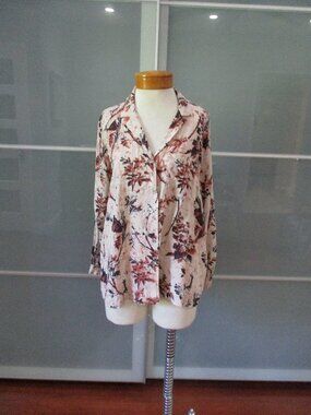 We the Free - Free People Long Sleeve Floral Print Button Up Shirt